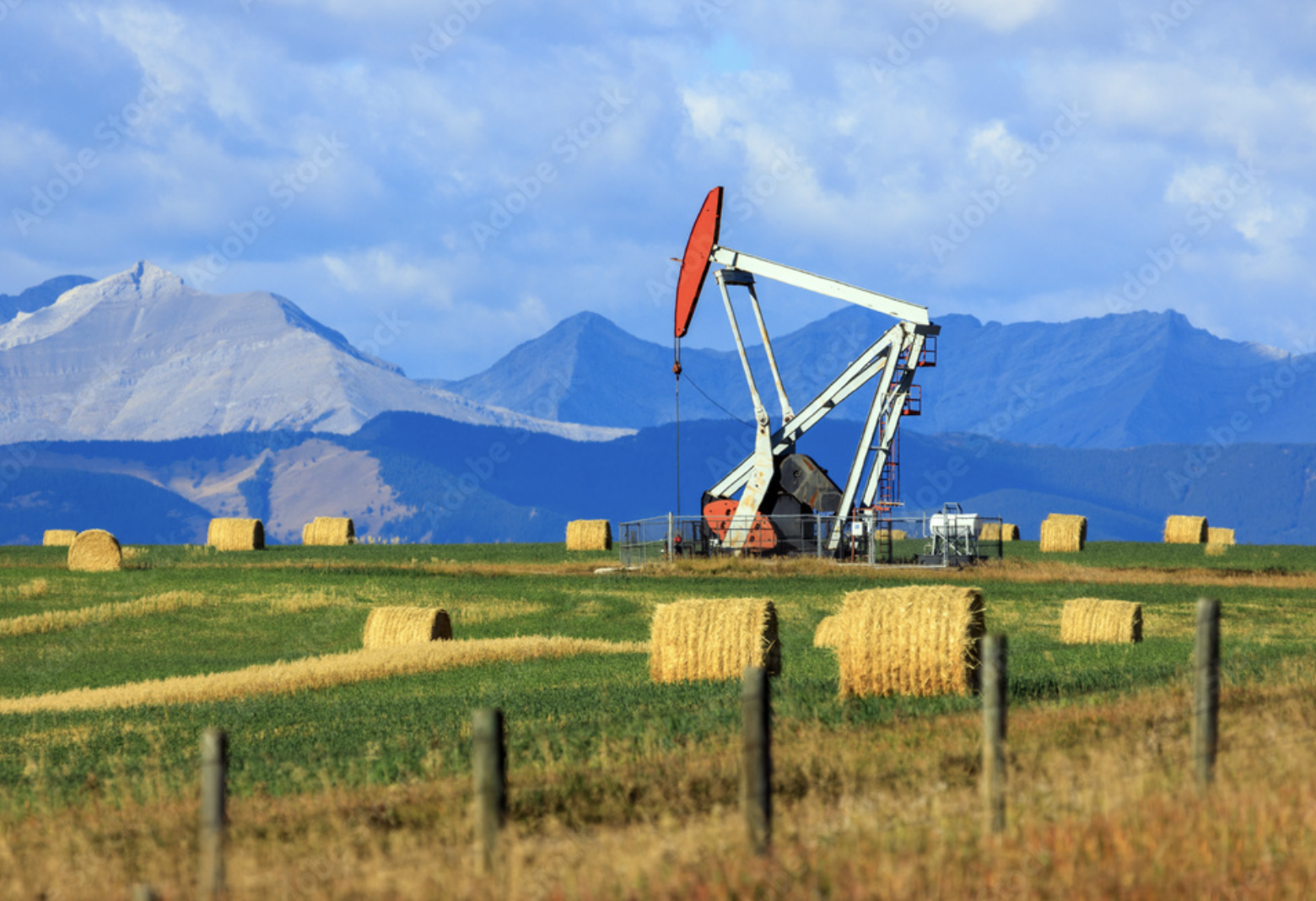 Oil well site